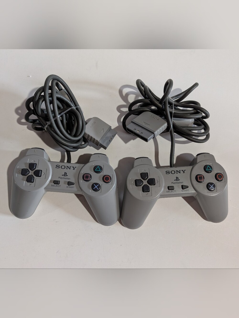 Lot of 2 PlayStation 1 Controllers Sony SCHP-1080 PS1